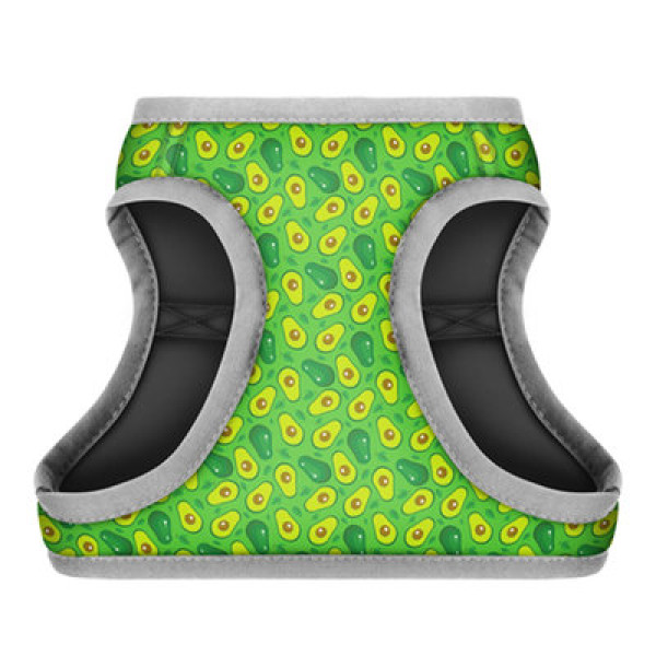 Шлея, "Авокадо", ОГ 28-31 см, ОШ 20-22 см, XS2, WAUDOG Clothes c QR