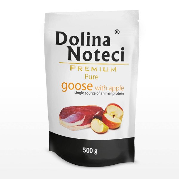 Dolina Noteci (Долина Нотецы) Dog Premium Pure Goose - Влажный корм для собак с гусем и яблоком 500 г