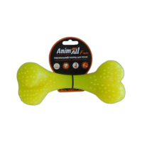 AnimAll Fun - Игрушка для собак кость, желтая, 25 см