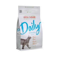 Almo Nature (Алмо Натюр) Daily Cat Sterilised With Chicken - Сухий корм для стерилізованих котів з куркою 1.2 кг