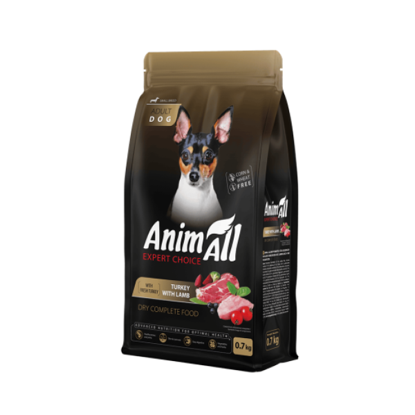 Animall (Энимал) Dog Small Breed Fresh Turkey and Lamb - Сухой корм для собак мелких пород со свежей индейкой и ягненком 700 г