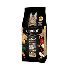 Ownat Ultra (Овнат Ультра) Cat Sterilized Chicken & Turkey - Сухий корм для стерилізованих котів з куркою та індичкою 8 кг