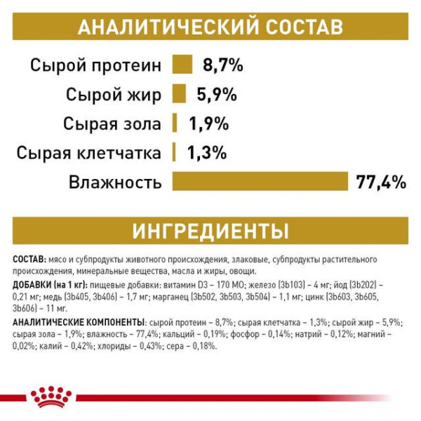 Royal Canin (Роял Канин) Dog Urinary S/O Ageing 7+ Pork & Chicken - Влажный лечебный корм для взрослых собак старше 7 лет при заболевании мочевыводящих путей с мясом курицы и свинины 85 г