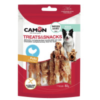 Camon (Камон) Dog Treats Sticks Wrapped With Chicken - Лакомство для собак палочки из говяжьей кожи обмотанные куриной грудкой 80 г