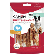 Camon (Камон) Dog Treats Sticks Wrapped With Chicken - Ласощі для собак палички з яловичої шкіри обмотані курячою грудкою 80 г