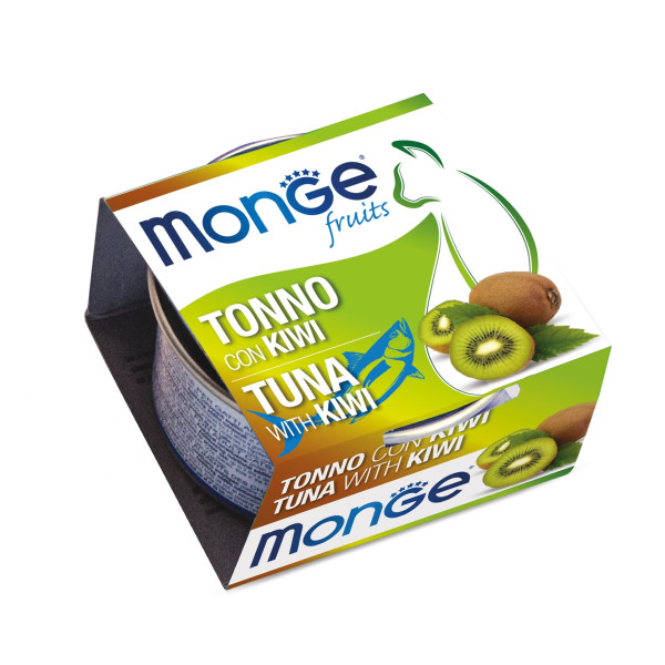 Monge (Монж) Fruits Cat Tuna & Kiwi Adult - Влажный корм для взрослых котов с мясом тунца и киви 80 г