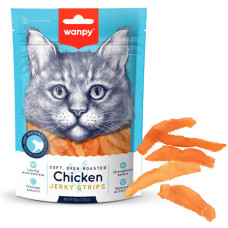 Wanpy (Ванпі) Soft Chicken Jerky Strips - Ласощі смужки курячого філе для котів 0.08 кг