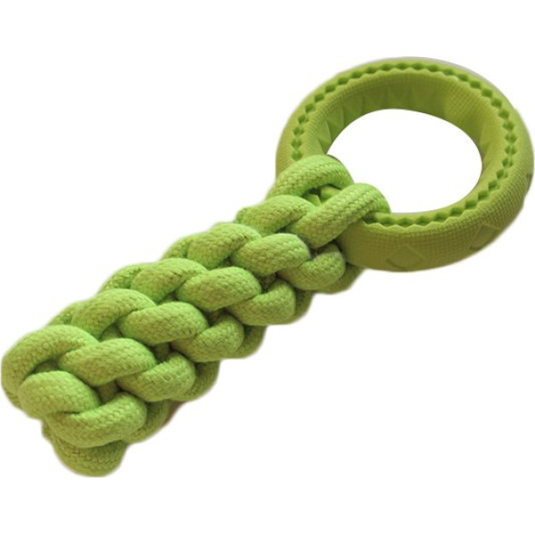 AnimAll (Энимал) GrizZzly Кроссфит с кольцом - Игрушка для собак зеленая 24×10 см,