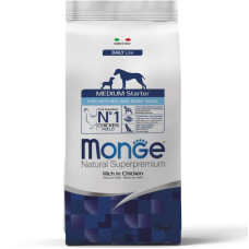 Monge (Монж) Dog Chicken & Rice Starter Mother & Baby Medium - Сухий корм для цуценят та дорослих вагітних собак середніх порід з м’ясом курки та рисом 1.5 кг