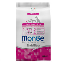 Monge (Монж) Dog Chicken & Rice Puppy & Junior X-Small - Сухой корм для щенков миниатюрных пород с мясом курицы 800 г