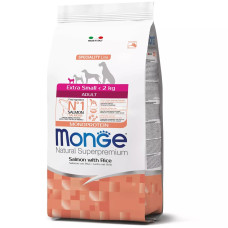 Monge (Монже) Extra Small Adult Salmone and Rice - Сухий корм для дорослих собак мініатюрних порід з лососем і рисом 0.8 кг