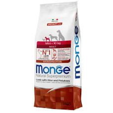 Monge (Монж) Dog Lamb, Rice & Potatoes Adult Mini - Сухий корм для дорослих собак дрібних порід з м’ясом курки, рисом та картоплею 7.5 кг