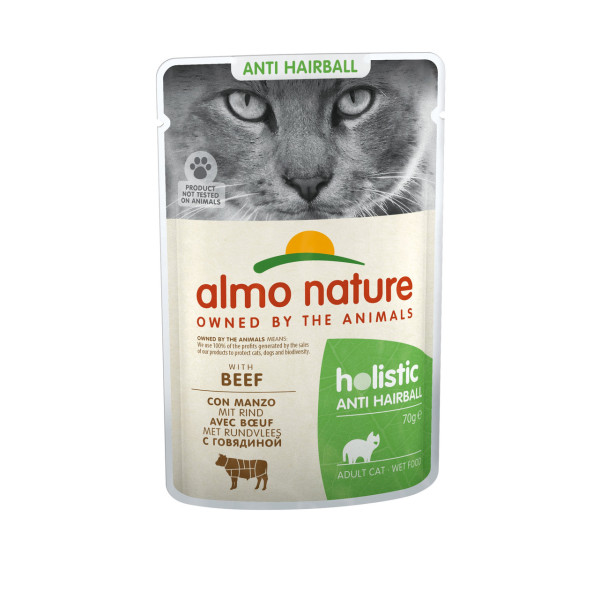 Almo Nature (Альмо Натюр) Cat Hairball Beef - Влажный корм для кошек для вывода шерсти с говядиной 70 г