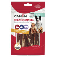 Camon (Камон) Dog Treats Jerky With Rabbit, Cod&Beef Skin - Лакомство для собак джерки с кроликом, треской и говяжьей кожей 100 г