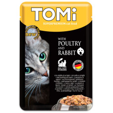 TOMi (Томі) Cat Poultry & Rabbit - Вологий корм для котів птиця з кроликом 100 г