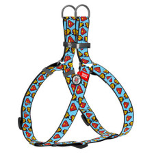 Шлея анатомическая, "Супермен", метал. пряжка-фастекс, Ш 15 мм, ОГ 40-55 см, ОШ 40-55 см, S, WAUDOG Nylon c QR