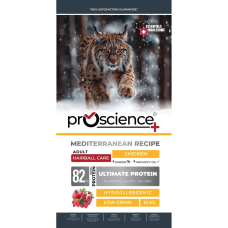 ProScience (ПроСайнс) Cat Chicken Hypoallergenic Hairball Adult - Сухой гипоаллергенный корм для взрослых котов для выведения комков шерсти с мясом курицы 15 кг