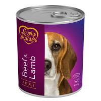 Lovely Hunter (Лавли Хантер) Dog Adult With Beef and Lamb - Влажный корм для собак с говядиной и ягнятиной 800 г