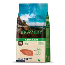 Bravery (Бравери) Puppy Mini Chicken - Сухой корм для щенков мелких пород беззерновой с курицей 7 кг