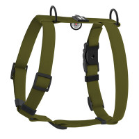 WauDog (ВауДог) Magnet - Шлея для собак анатомическая водостойкая с магнитной пряжкой хаки (Ш 25 мм, А 50-85 см, В 61-100 см) L