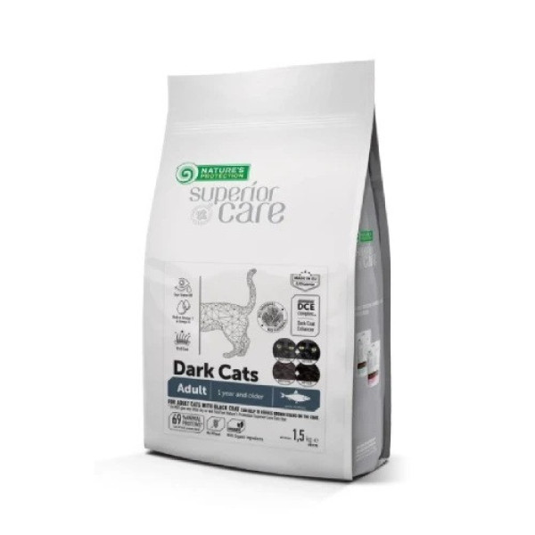 Nature’s Protection (Натур Протекшн) Superior Care Cat GF Adult Black Coat Herring - Сухой корм для взрослых котов с черной шерстью с сельдью 1.5 кг