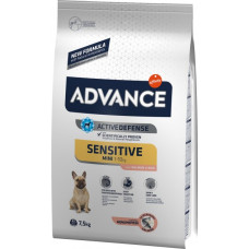 Advance Dog Mini Sensitive Salmon & Rice - Сухий корм для собак дрібних порід з лососем і рисом 7.5 кг