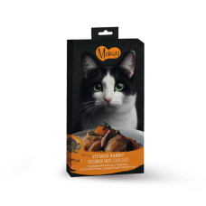 Mavsy (Мавсі) Creamy Superfood Stewed Rabbit - Кремові ласощі для котів тушкований кролик у підливці зі стиглої хурми з додаванням насінням чіа 5х15 г