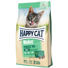 Happy Cat (Хепи Кет) Minkas Poultry, Lamb & Fish Perfect Mix Adult - Сухой корм для взрослых котов с мясом птицы, ягнёнка и рыбы 500 г