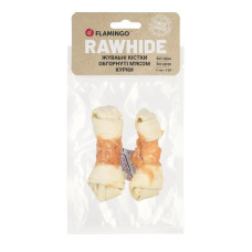 Flamingo (Фламинго) Dog Chew Bones-Wrapped Chicken - Лакомство для собак всех пород любого возроста жевательные кости обернутые с мясом курицы 70 г