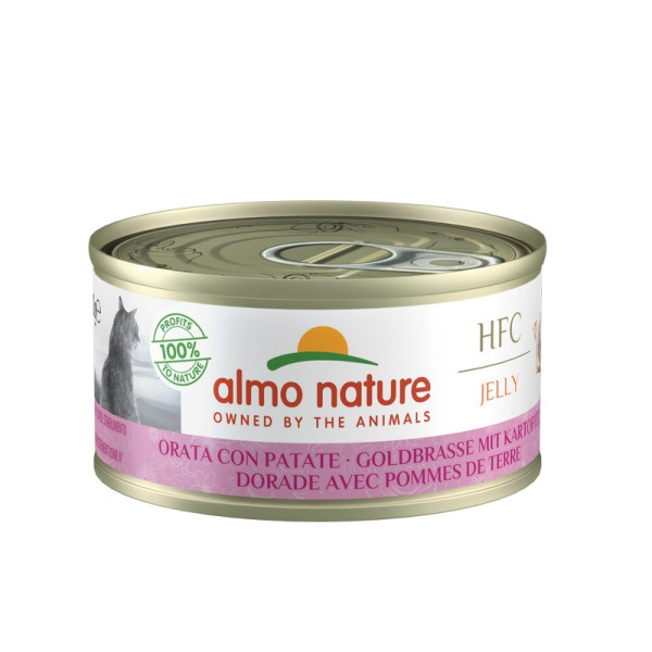 Almo Nature (Альмо Натюр) HFC Cat Jelly Salmon & Potato - Влажный корм для кошек с морепродуктами и картофелем в желе 70 г