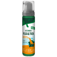 Vet’s Best (Ветс Бест) Flea & Tick Waterless Dog Bath Cotton Spice - Косметическое средство для взрослых собак и щенков возрастом от 3 месяцев пена от блох и клещей 236 мл