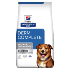 Hill’s (Хилс) Prescription Diet Dog Eggs Derm Complete Adult Medium & Maxi - Сухой лечебный корм для взрослых собак cредних и больших пород при пищевой аллергии и атопическом дерматите с яйцами 12 кг