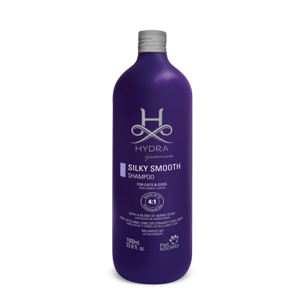 Hydra (Гидра) Groomers Silky Smooth Shampoo - Шампунь для взрослых собак и котов для длинной и прямой шерсти 1 л