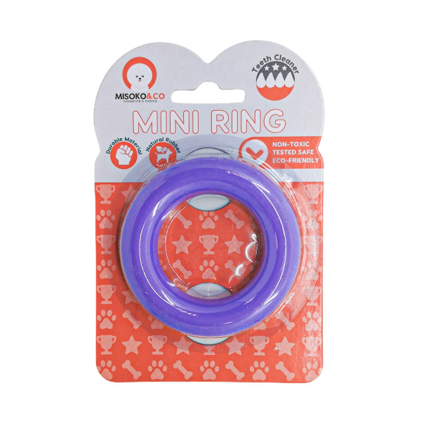 Misoko&Co (Мисоко&Ко) Rubber Ring Purple - Игрушка для собак резиновое фиолетовое кольцо 8.3 см