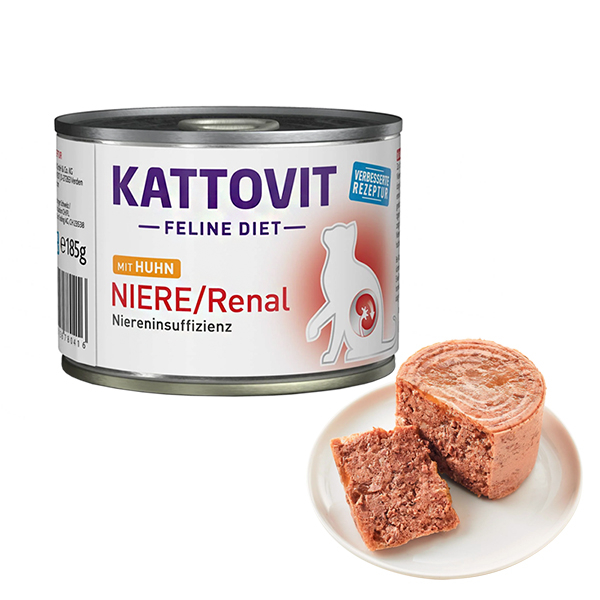 Kattovit (Катовит) Veterinary Niere Renal Chicken - Влажный лечебный корм для кошек с заболеваниями почек 185 г