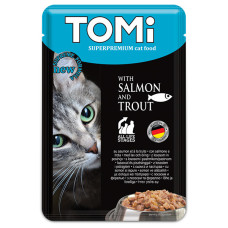 TOMi (Томі) Cat Salmon & Trout - Вологий корм для котів лосось з фореллю 100 г