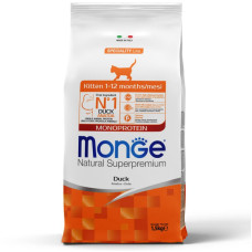 Monge (Монж) Cat Duck Monoprotein Kitten - Сухий монопротеїновий корм для кошенят, вагітних та годуючих котів з м’ясом качки 1.5 кг