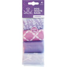 Hippie Pet Waste Bags Lavender Scented - Пакети для прибирання за тваринами аромат лаванди 4х15 шт
