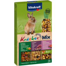 Vitakraft (Вітакрафт) Kracker Cuni - Ласощі для кроликів крекер з овочами, горіхами і лісовими ягодами 3 шт