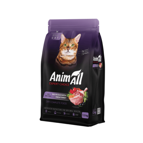 Animall (Энимал) Cat Fresh Turkey and Duck - Сухой корм для кошек со свежей индейкой и уткой 12 кг
