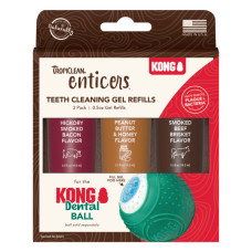 Tropical Clean Enticers Kong - Набір гелів з різними смаками для кульки 3х14 8мл