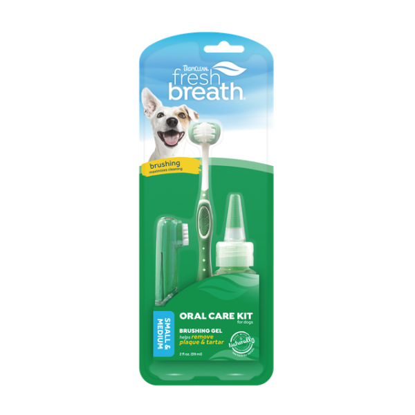 Tropical Clean (Тропикал Клин) Fresh Breath Oral Care Kit for Small Breed Dogs - Набор для ухода за полостью рта «Свежее дыхание» для собак мелких пород 59 мл