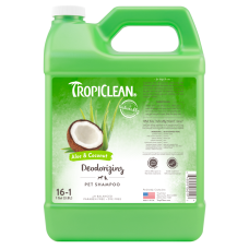 Tropical Clean - Шампунь "Алоє та кокос", концентрат, дезодоруючий, для собак та котів 3,8 л