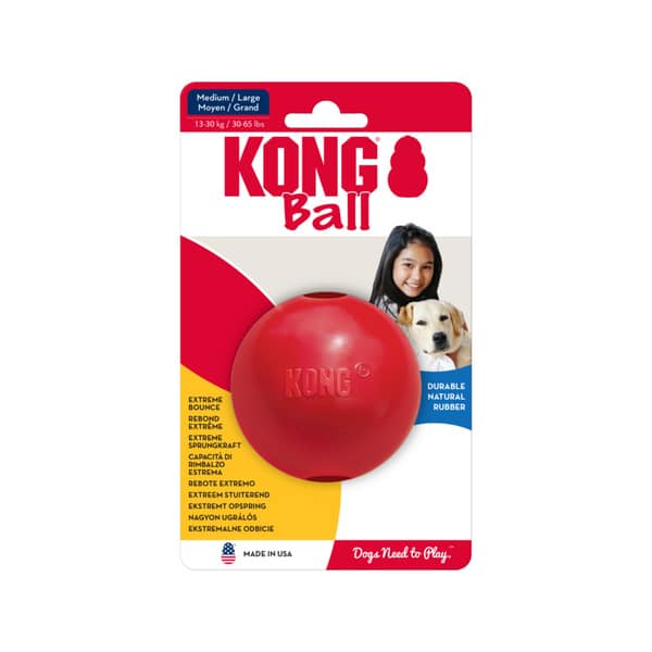 KONG (Конг) Dog Toy Ball W/hole - Игрушка для собак мяч с отверстием M/L