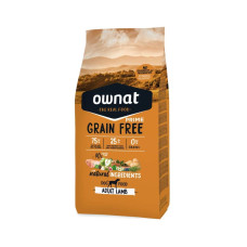 Ownat Dog Adult Grain Free Lamb - Сухий беззерновий корм для собак з ягнятком 8 кг
