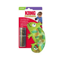 KONG (Конг) Refillables Chameleon - Игрушка для кошек хамелеон с кошачьей мятой 12.7 × 7.6 см