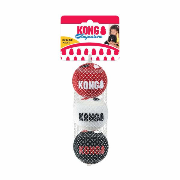 KONG (Конг) Dog Signature Sport Balls - Набор мячиков для собак 3 шт. размер M