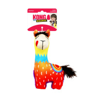 KONG (Конг) Ballistic Vibez Lamas - Игрушка для собак Баллистик Вайбз Лама с пищалкой S/M