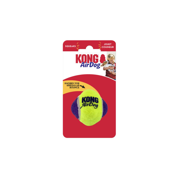 KONG (Конг) Dog AirDog Squeaker Knobby Ball XS/S - Игрушка для собак маленьких и миниатюрных пород с пищалкой XS/S