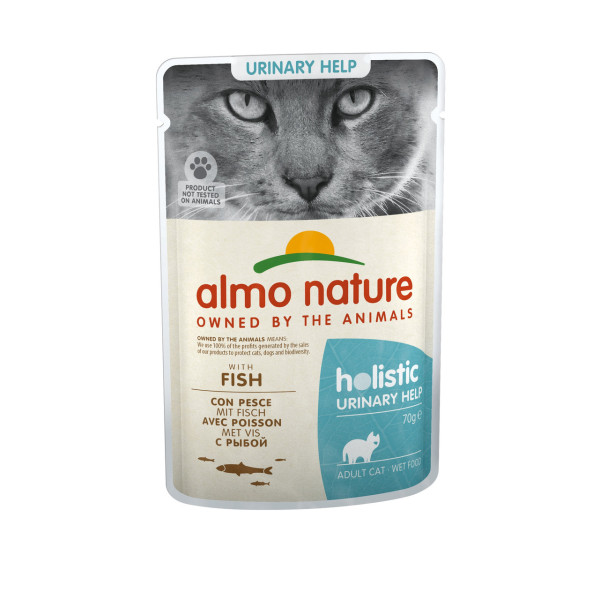 Almo Nature (Альмо Натюр) Cat Urinary Help Fish - Влажный корм для кошек с рыбой для профилактики мочекаменной болезни 70 г